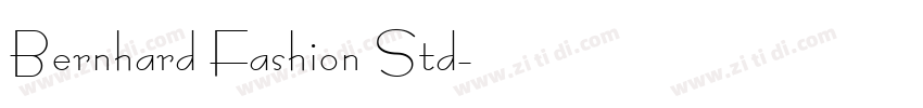 Bernhard Fashion Std字体转换